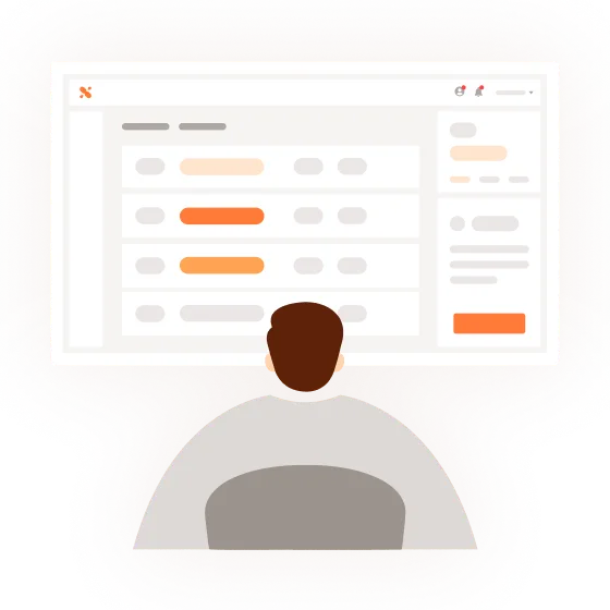 パソコン画面を見ながら操作感を体験するユーザーのイメージ