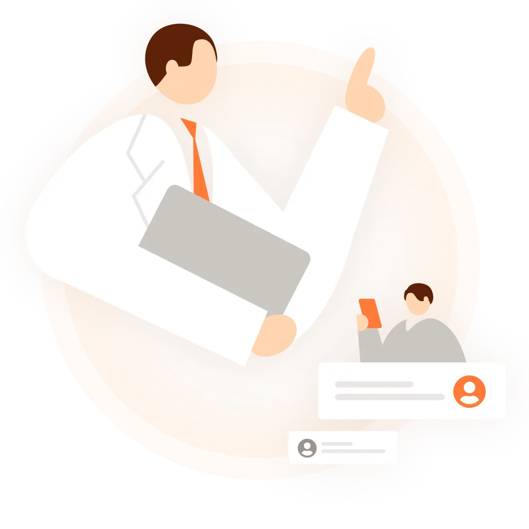 効率的なフォローアップで患者との関係を深めるイメージ