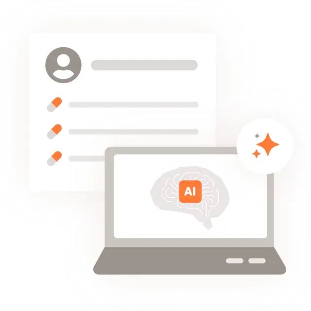 AI薬歴作成アシストのイメージ