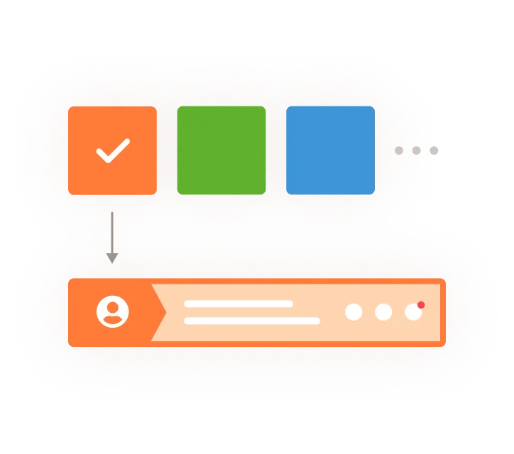 ユーザーごとの背景色が設定できるイメージ